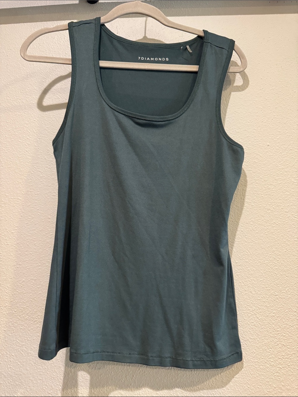 7 Diamonds Women's Teal Scoop Neck Tank